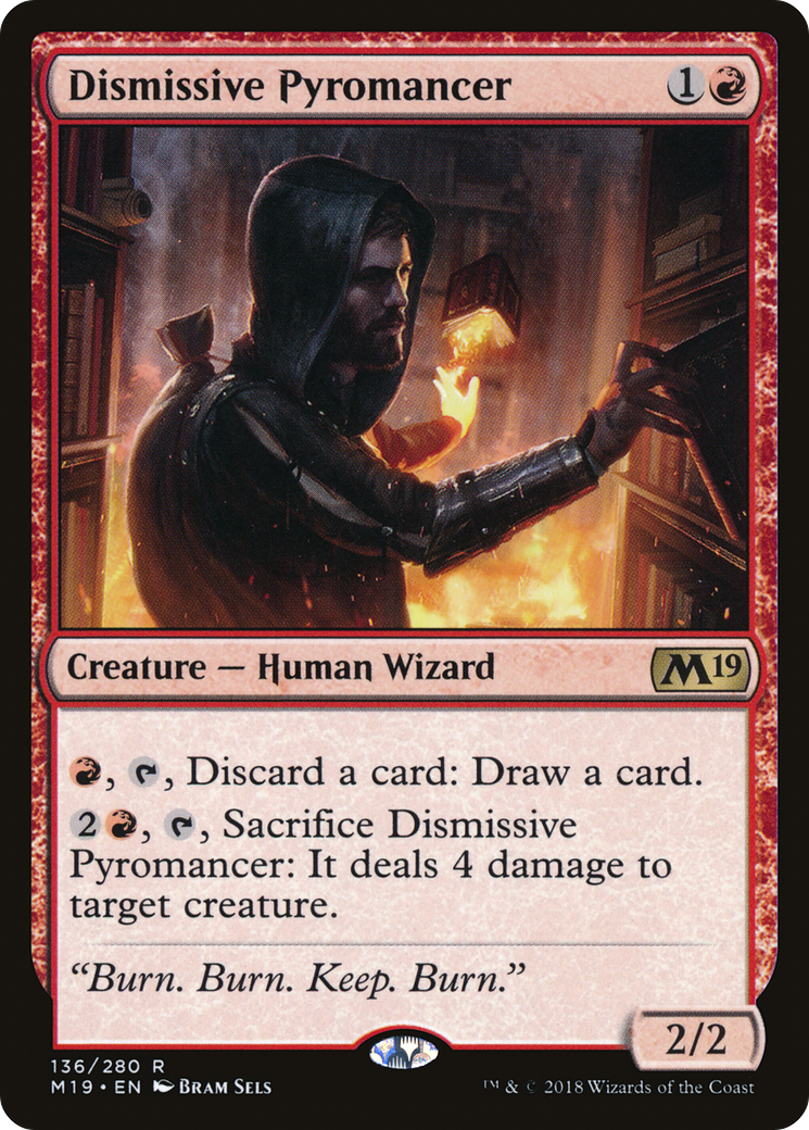 Image of Dismissive Pyromancer [Core Set 2019]