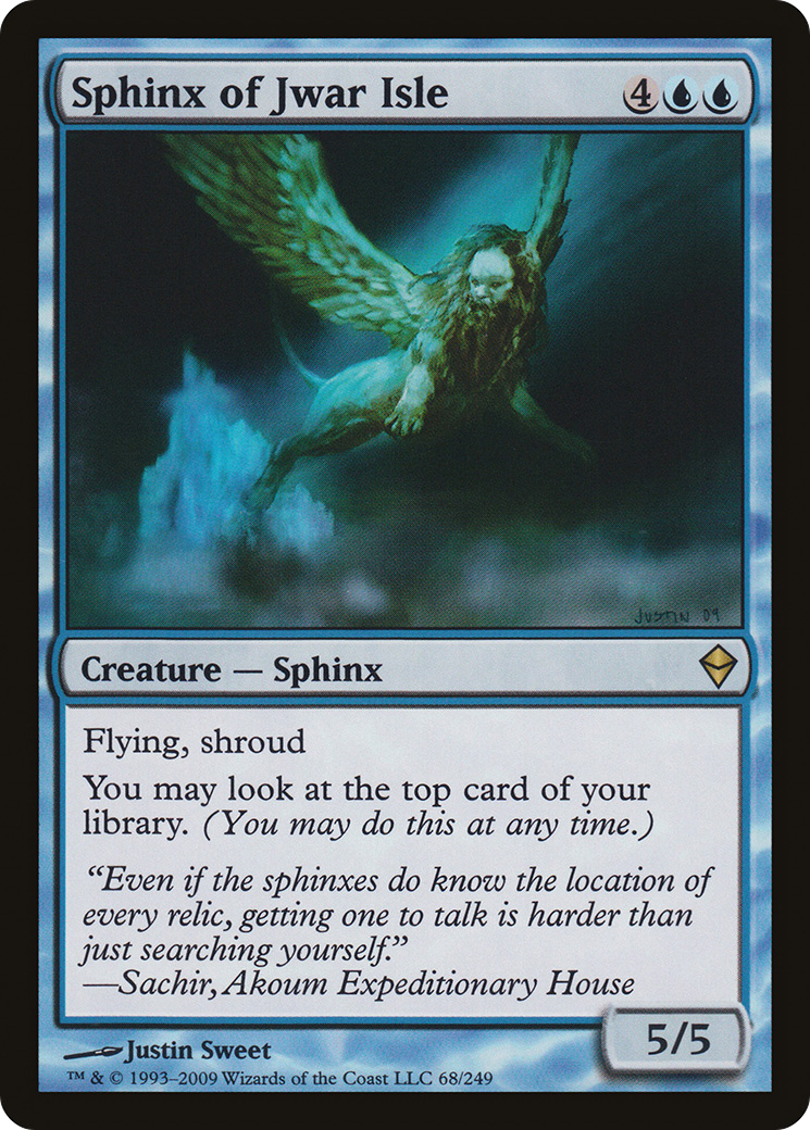 Image of Sphinx of Jwar Isle [Zendikar]