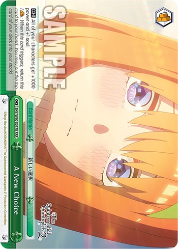 Image of A New Choice (5HY/W90-E047R RRR) [The Quintessential Quintuplets 2]