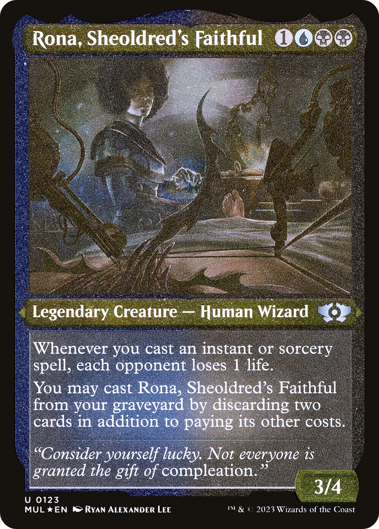 Image of Rona, Sheoldred's Faithful (Foil Etched) [Multiverse Legends]