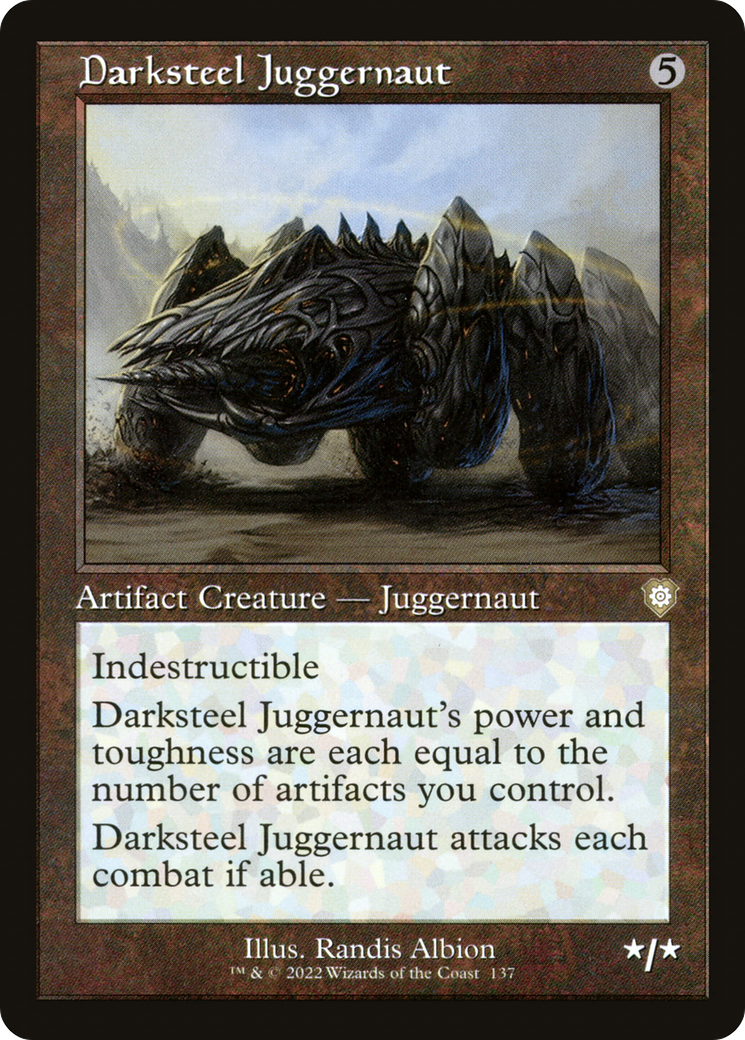 Image of Darksteel Juggernaut (Retro) [The Brothers' War Commander]