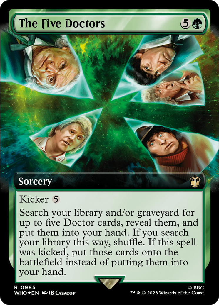 Image of The Five Doctors (Extended Art) (Surge Foil) [Doctor Who]