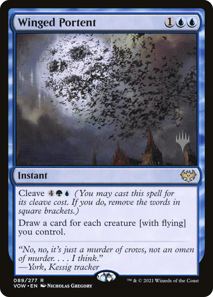 Image of Winged Portent (Promo Pack) [Innistrad: Crimson Vow Promos]