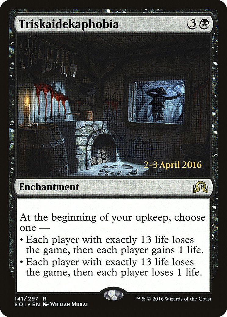 Image of Triskaidekaphobia [Shadows over Innistrad Prerelease Promos]