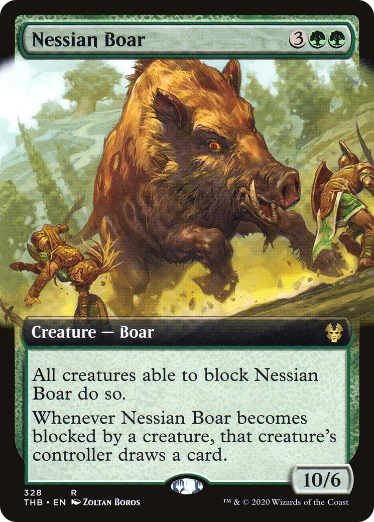 Image of Nessian Boar (Extended Art) [Theros Beyond Death]