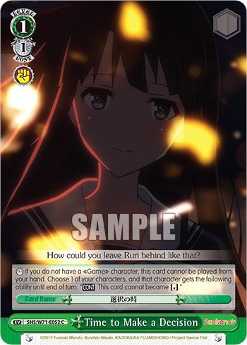 Image of Time to Make a Decision [Saekano How to Raise a Boring Girlfriend. flat]
