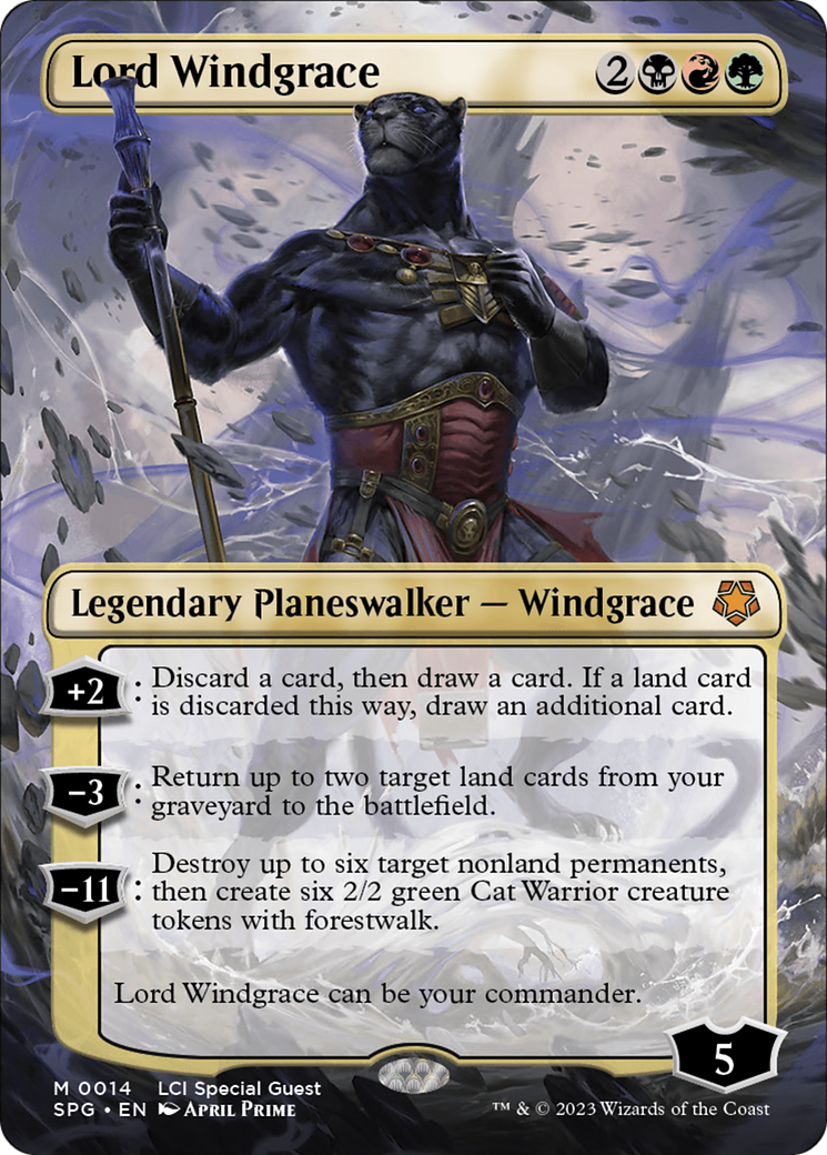 Image of Lord Windgrace (Borderless) [The Lost Caverns of Ixalan Special Guests]