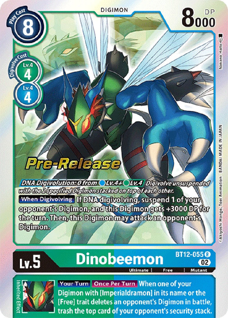 Image of Dinobeemon [BT12-055] [Across Time Pre-Release Cards]