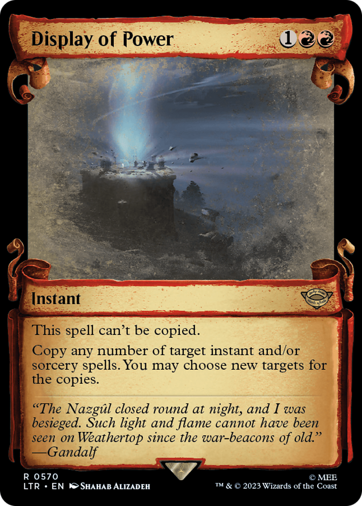 Image of Display of Power [The Lord of the Rings: Tales of Middle-Earth Showcase Scrolls]