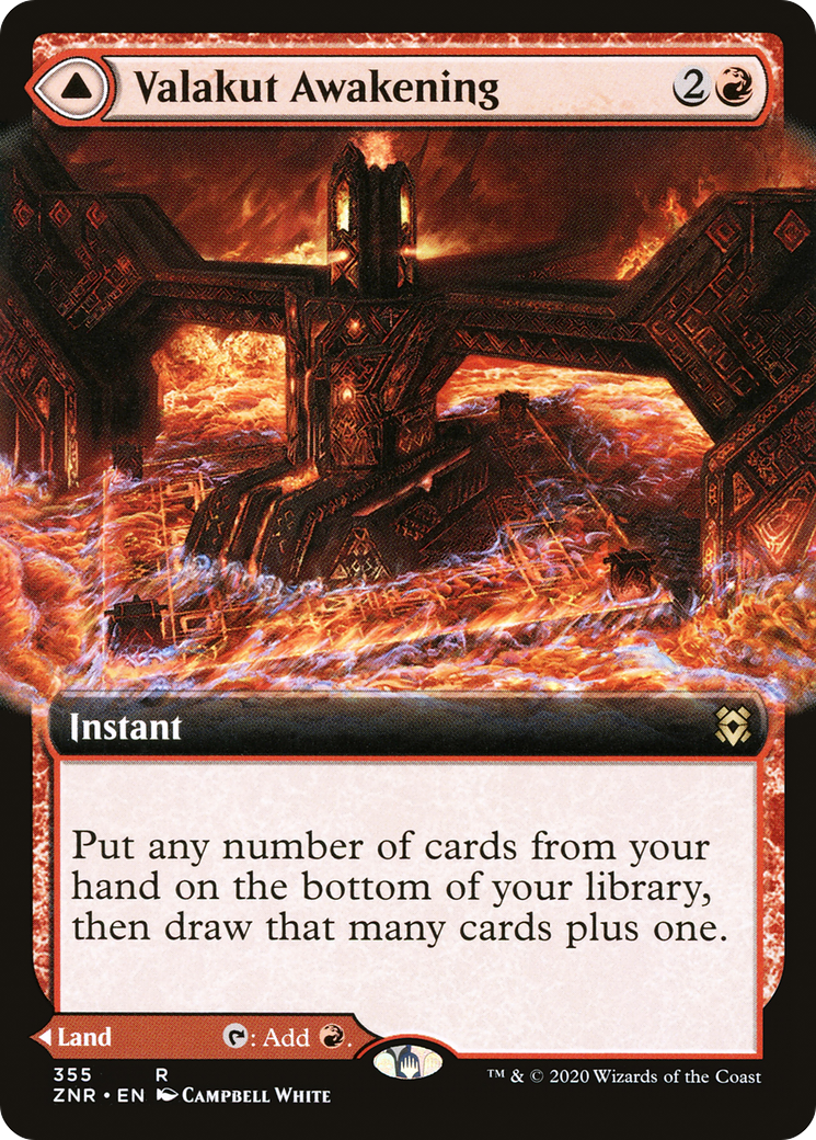 Image of Valakut Awakening // Valakut Stoneforge (Extended Art) [Zendikar Rising]