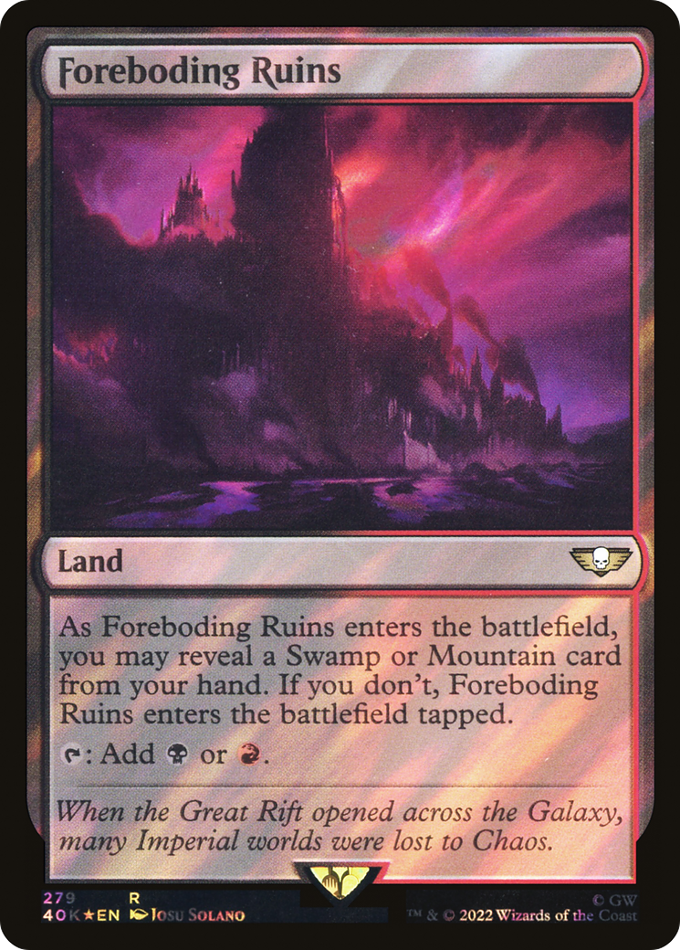 Image of Foreboding Ruins (Surge Foil) [Warhammer 40,000]
