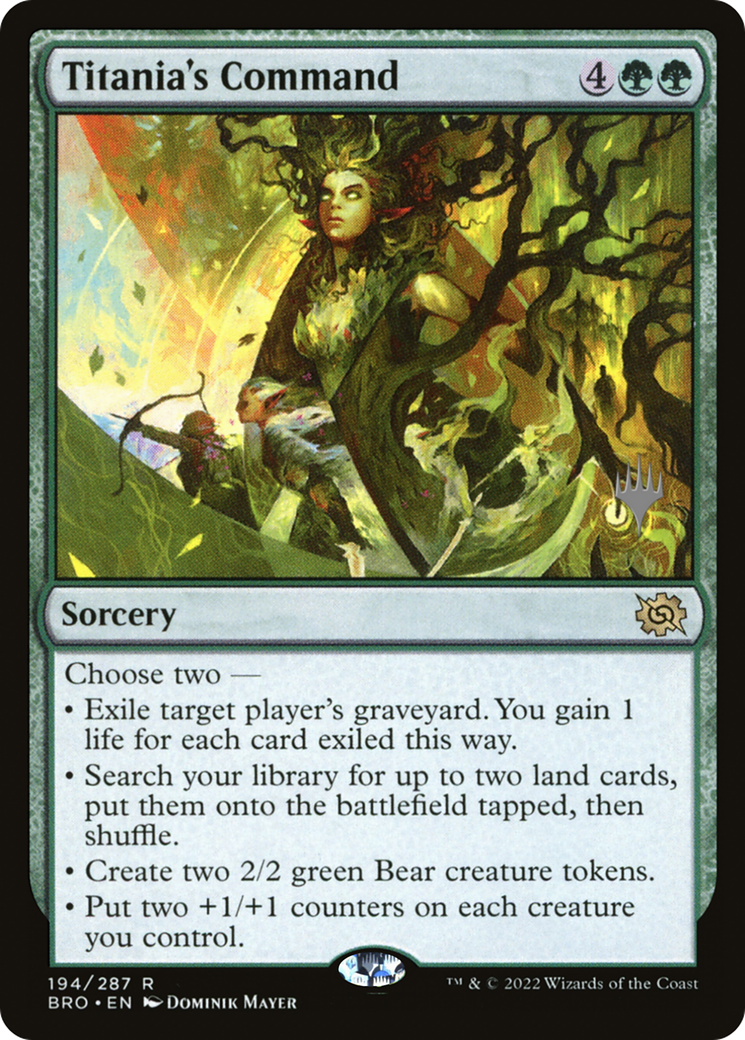Image of Titania's Command (Promo Pack) [The Brothers' War Promos]