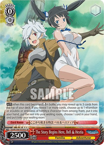 Image of The Story Begins Here, Bell & Hestia (DDM/S88-E050S SR) [Is it Wrong to Try to Pick Up Girls in a Dungeon?]