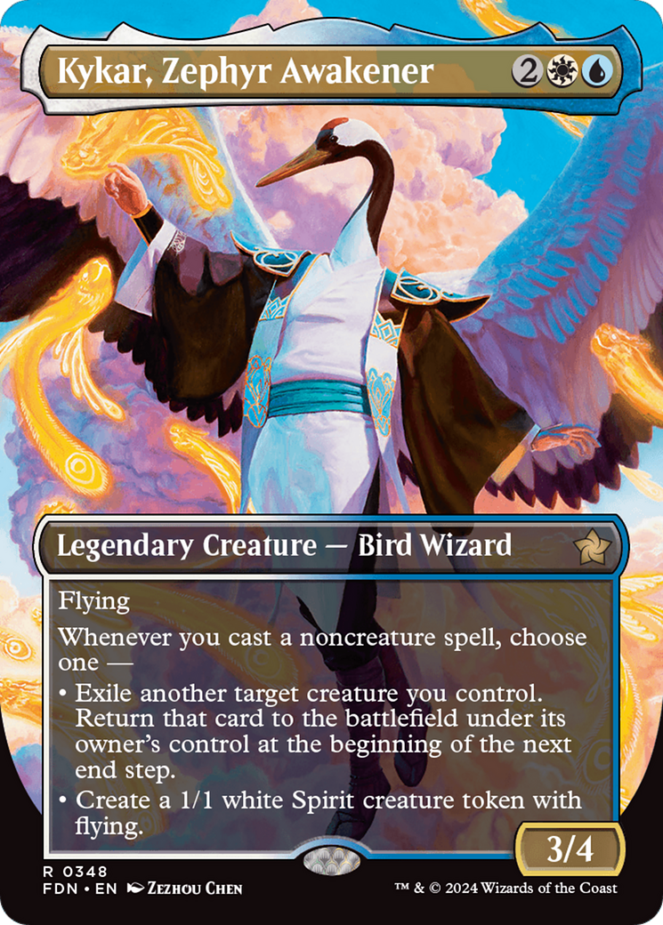 Image of Kykar, Zephyr Awakener (Borderless) [Foundations]