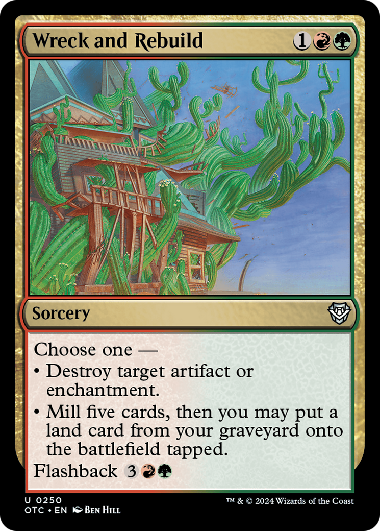 Image of Wreck and Rebuild [Outlaws of Thunder Junction Commander]