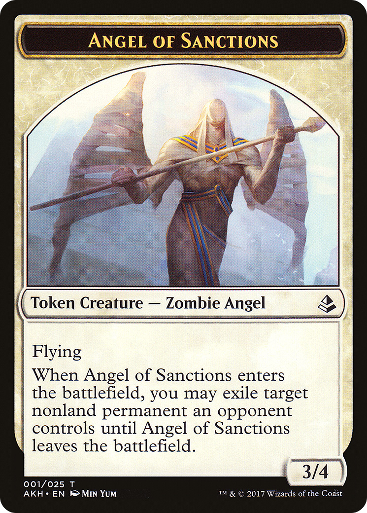 Image of Angel of Sanctions Token (AKH-001) - Amonkhet Tokens Foil