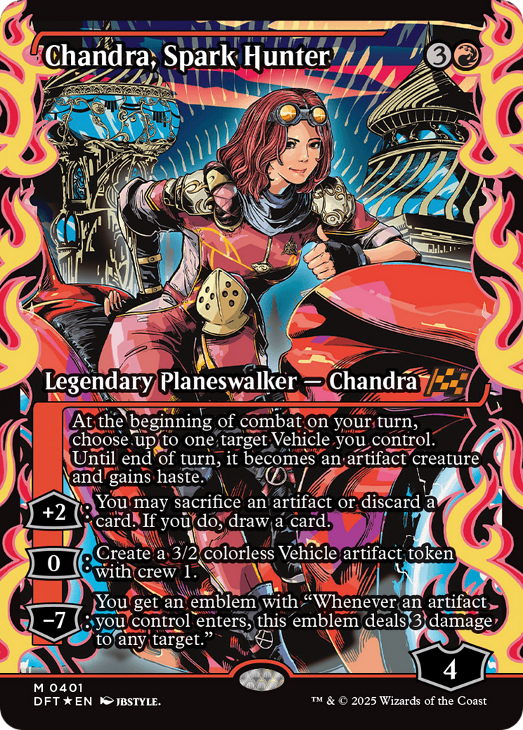 Image of Chandra, Spark Hunter (Showcase) [Aetherdrift]