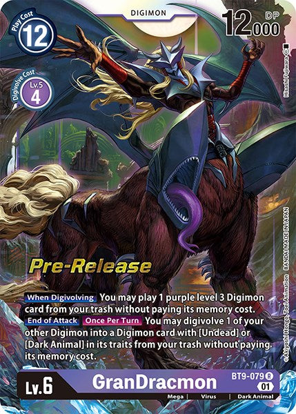 Image of GranDracmon [BT9-079] [X Record Pre-Release Promos]