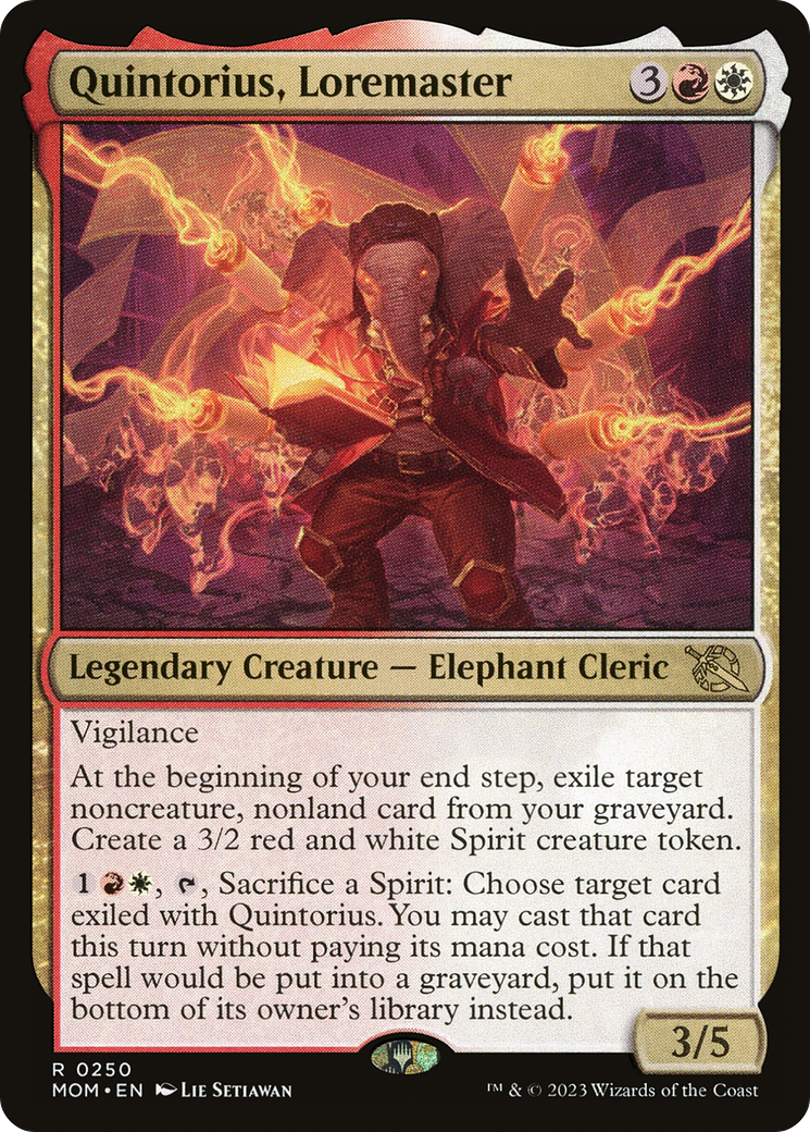 Image of Quintorius, Loremaster [March of the Machine]