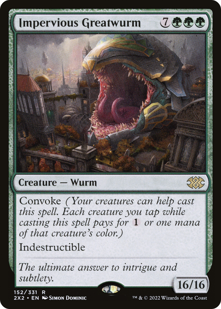 Image of Impervious Greatwurm [Double Masters 2022]