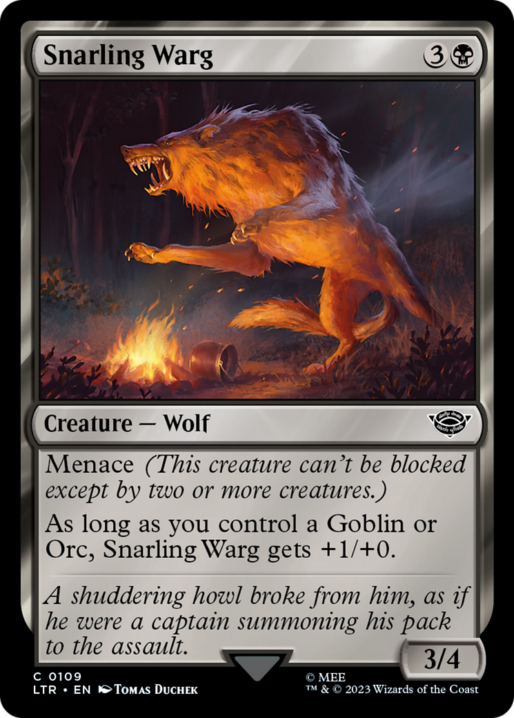 Image of Snarling Warg [The Lord of the Rings: Tales of Middle-Earth]