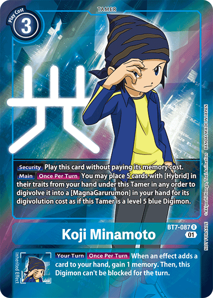 Image of Koji Minamoto [BT7-087] (Alternative Art - Box Topper) [Next Adventure]