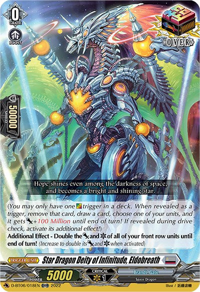 Image of Star Dragon Deity of Infinitude, Eldobreath (D-BT06/018EN) [Blazing Dragon Reborn]