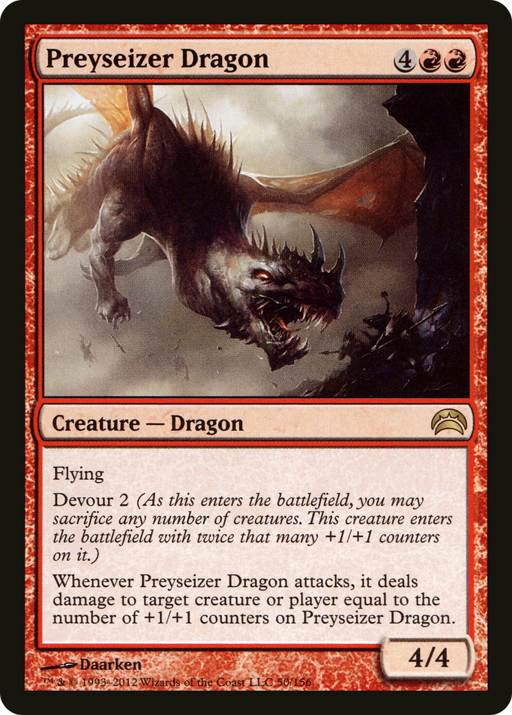 Image of Preyseizer Dragon (PC2-050) - Planechase 2012 Foil