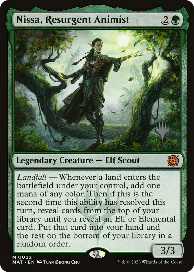 Image of Nissa, Resurgent Animist (Promo Pack) [Murders at Karlov Manor Promos]