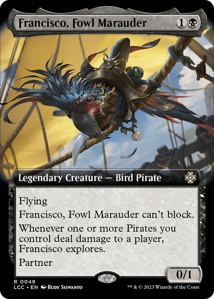 Image of Francisco, Fowl Marauder (Extended Art) [The Lost Caverns of Ixalan Commander]