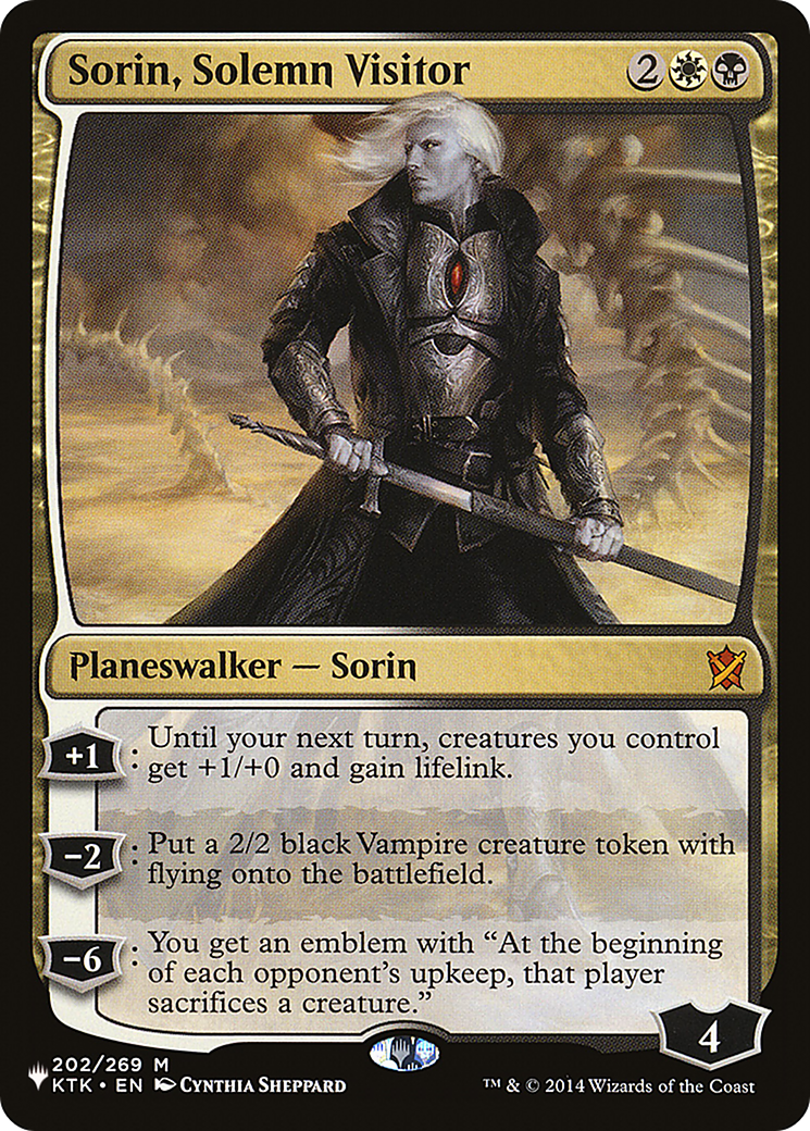Image of Sorin, Solemn Visitor [The List]