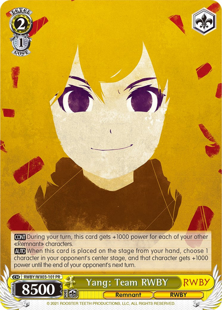 Image of Yang: Team RWBY (RWBY/WX03-101 PR) [RWBY]