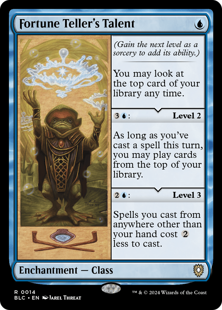 Image of Fortune Teller's Talent [Bloomburrow Commander]