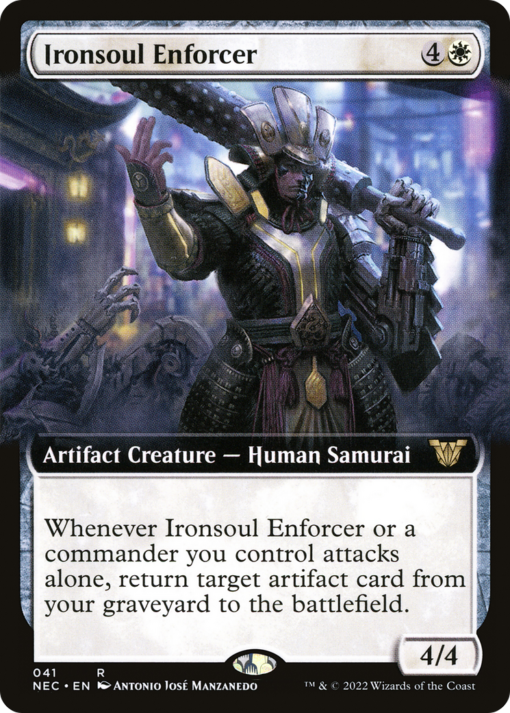 Image of Ironsoul Enforcer (Extended Art) [Kamigawa: Neon Dynasty Commander]