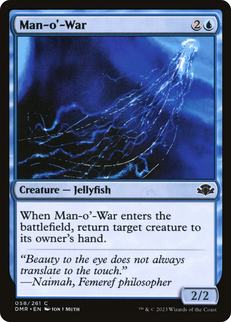 Image of Man-o'-War [Dominaria Remastered]