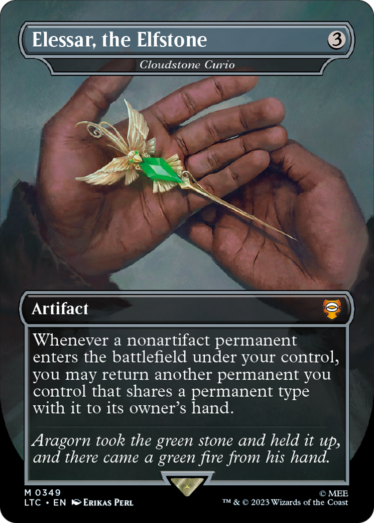 Image of Cloudstone Curio - Elessar, the Elfstone [The Lord of the Rings: Tales of Middle-Earth Commander]