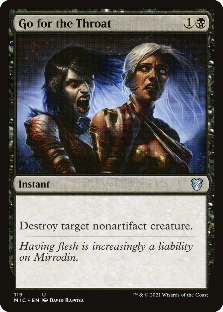 Image of Go for the Throat [Innistrad: Midnight Hunt Commander]