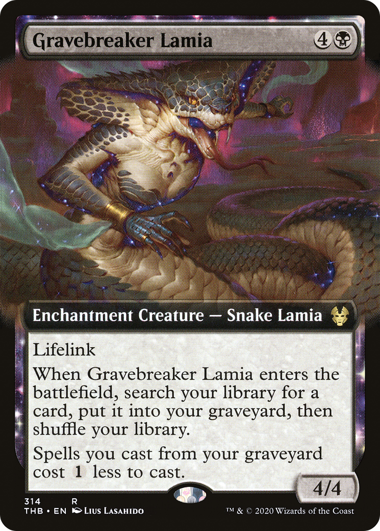 Image of Gravebreaker Lamia (Extended Art) [Theros Beyond Death]