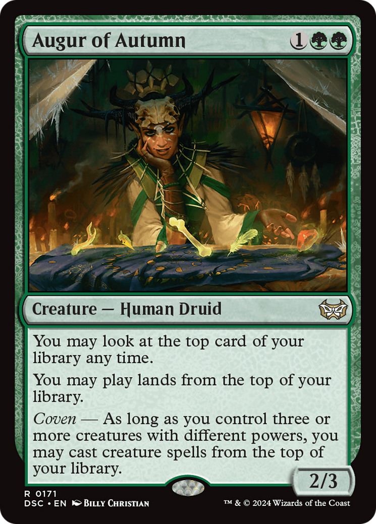 Image of Augur of Autumn [Duskmourn: House of Horror Commander]