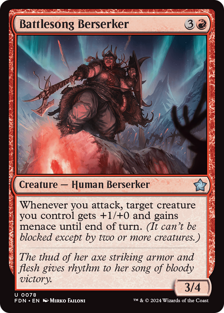 Image of Battlesong Berserker [Foundations]