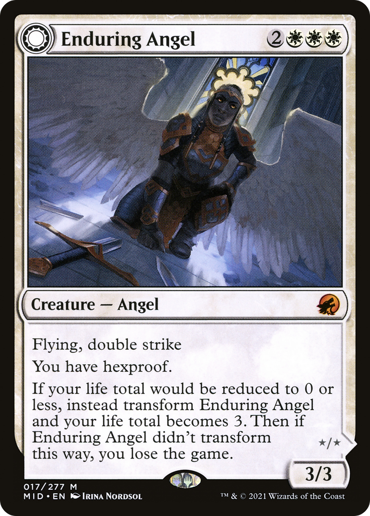 Image of Enduring Angel // Angelic Enforcer [Innistrad: Midnight Hunt]