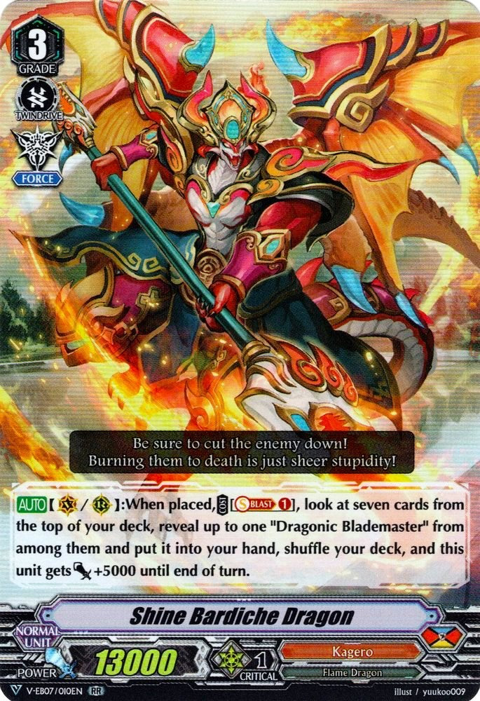 Image of Shine Bardiche Dragon (V-EB07/010EN) [The Heroic Evolution]