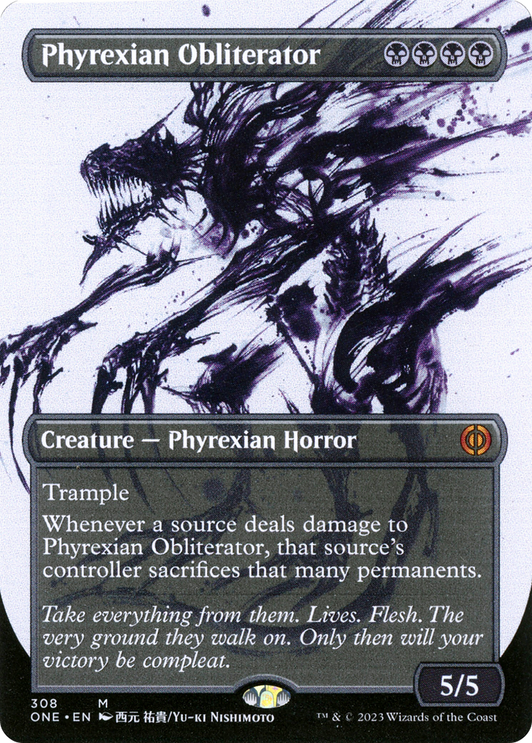 Image of Phyrexian Obliterator (Borderless Ichor) [Phyrexia: All Will Be One]