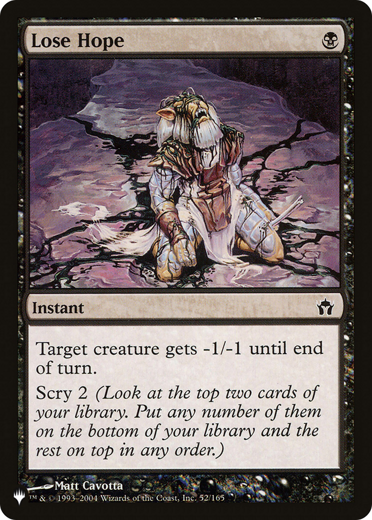 Image of Lose Hope [The List]