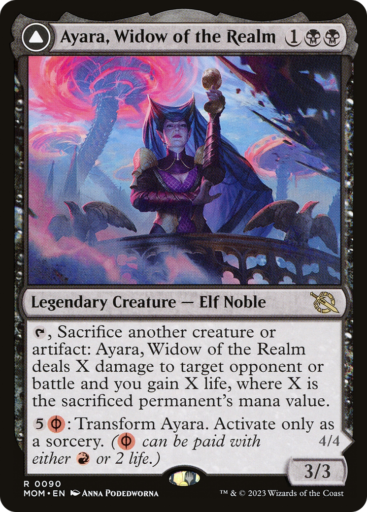 Image of Ayara, Widow of the Realm // Ayara, Furnace Queen [March of the Machine]