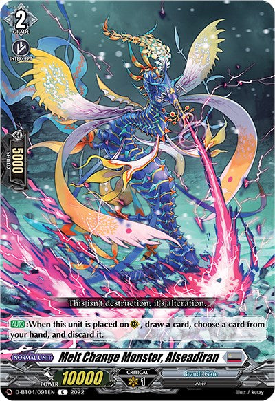 Image of Melt Change Monster, Alseadiran (D-BT04/091EN) [Awakening of Chakrabarthi]