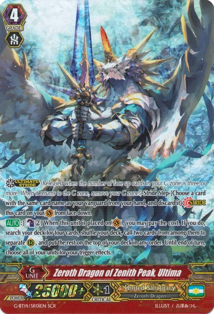 Image of Zeroth Dragon of Zenith Peak, Ultima (G-BT14/SR01EN) [Divine Dragon Apocrypha]