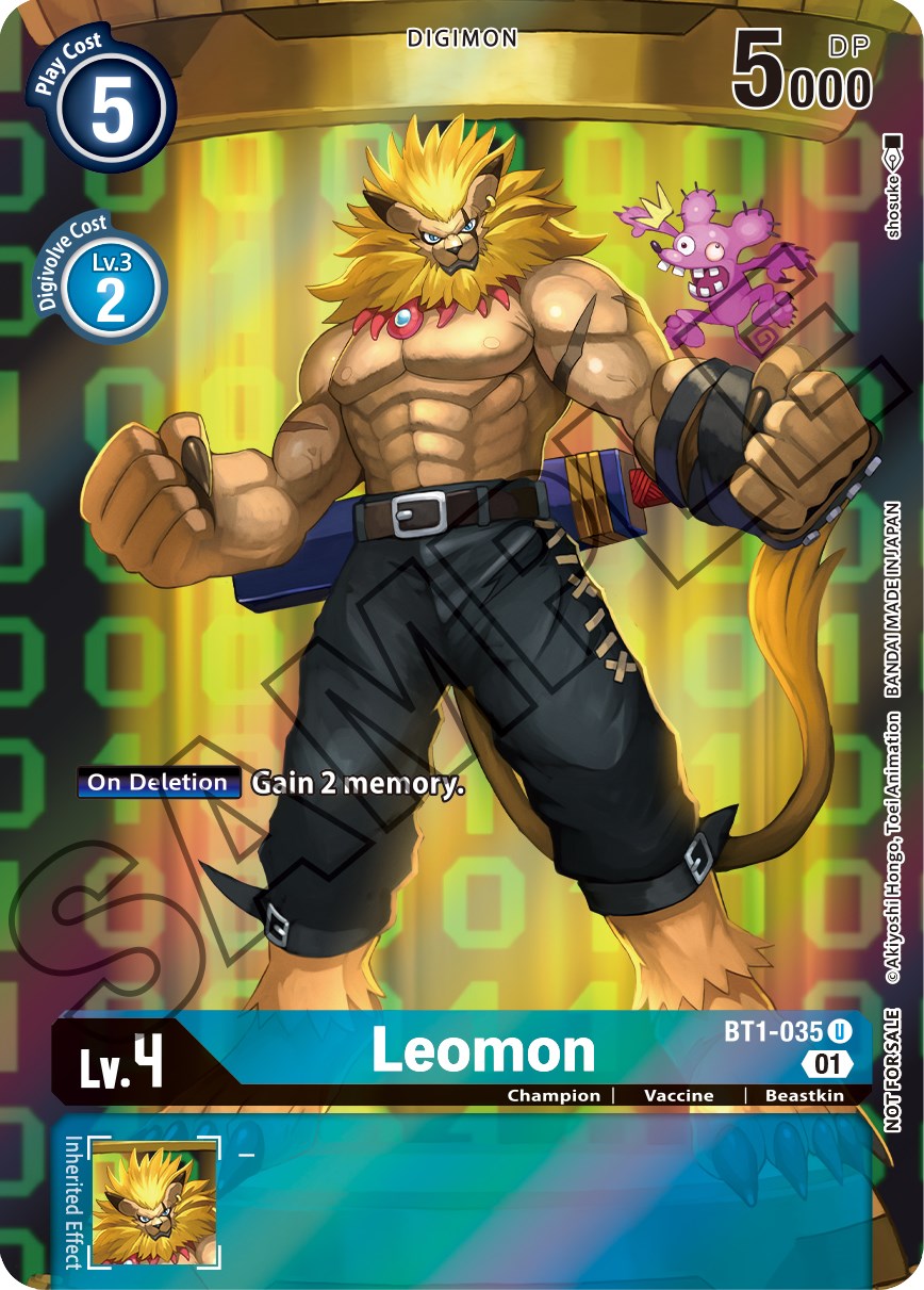 Image of Leomon [BT1-035] (Tamer's Card Set 1) [Release Special Booster Ver.1.0]