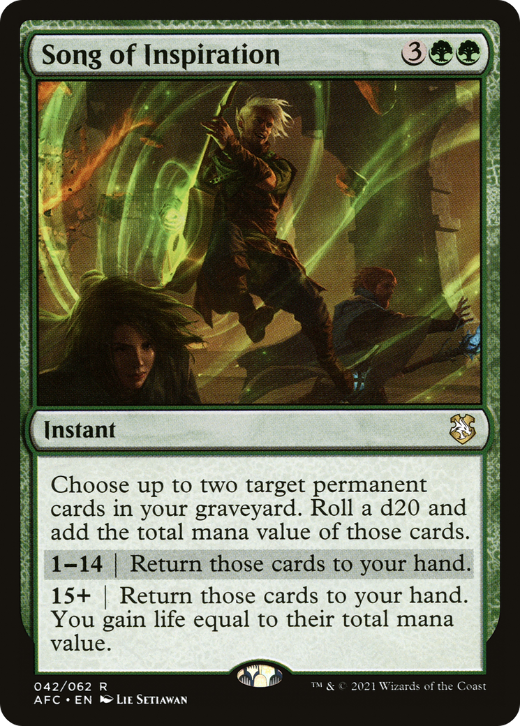 Image of Song of Inspiration [Dungeons & Dragons: Adventures in the Forgotten Realms Commander]