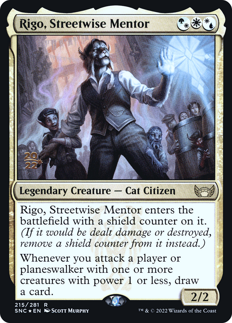 Image of Rigo, Streetwise Mentor [Streets of New Capenna Prerelease Promos]